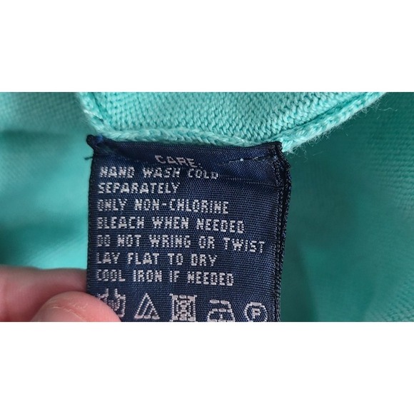 Ralph Lauren Sport Women Preppy Cardigan Large Old Money Tortoiseshell Button - Picture 9 of 13